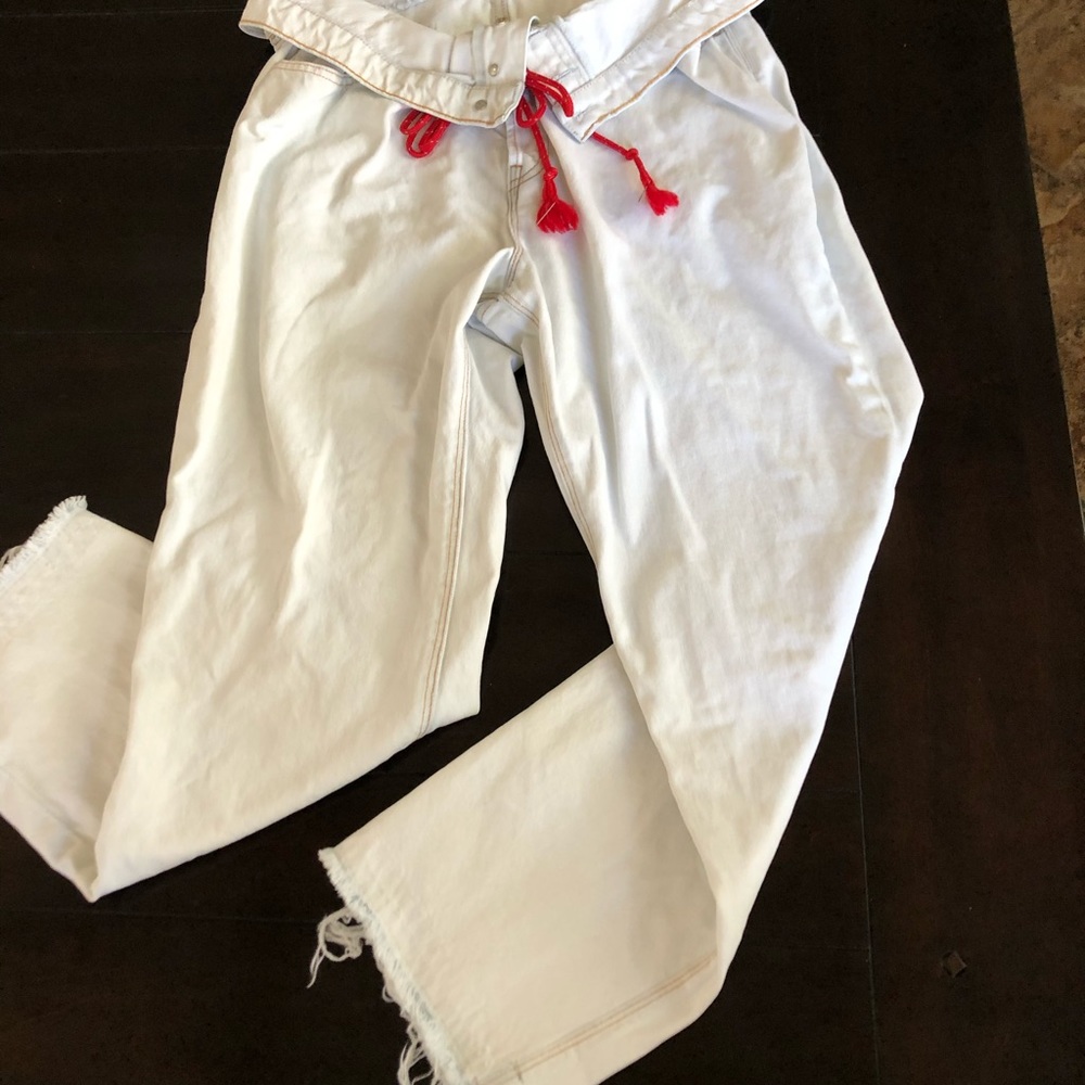 Hudson Foldover Boyfriend Jeans